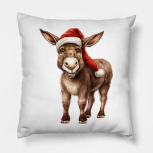 Vintage Christmas Donkey Pillow