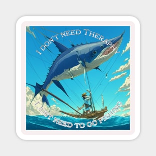 Marlin Fishing Art Magnet