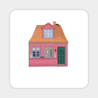 Little Pink House Magnet