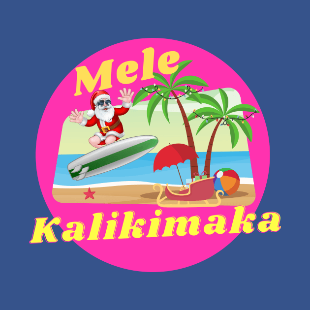 Mele Kalikimaka Hawaiian Christmas by Natalie C. Designs 