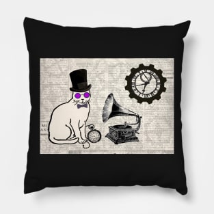 Steampunk Cat Pillow