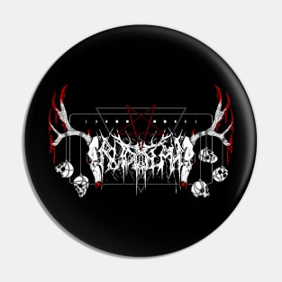 Black Metal Rudolph Pin