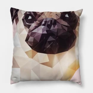 Pug (Low Poly) Pillow