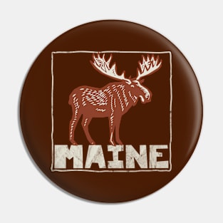 Maine Moose Lover Maine Natives Residents Visitors Pin