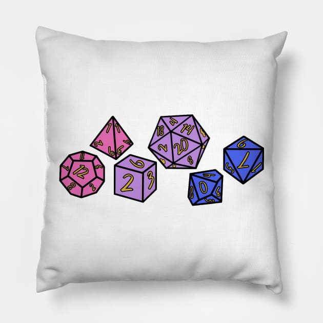 Bisexual Dice Pillow by TomGrennell