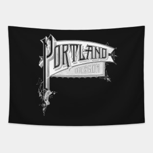 Vintage Portland, OR Tapestry