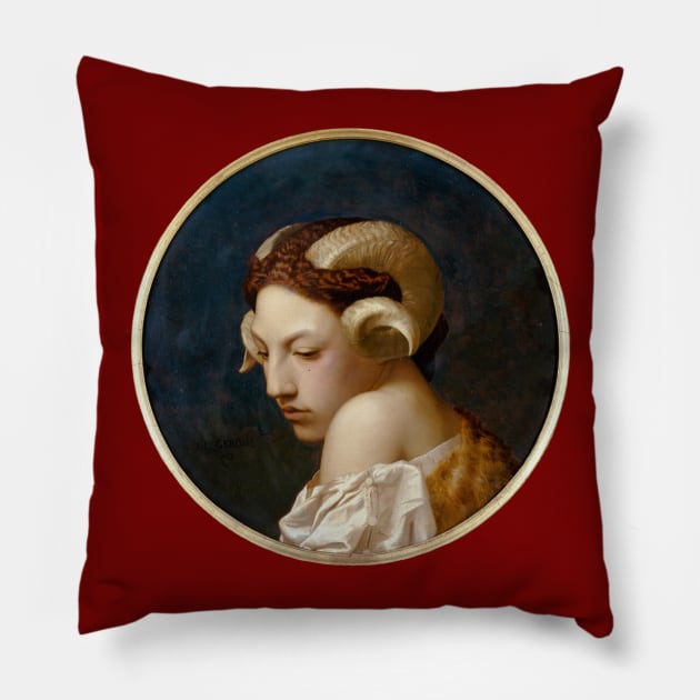 The Bacchante Pillow by metaphysical