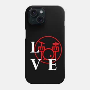 I love to play Drums for Drummer music lover Phone Case