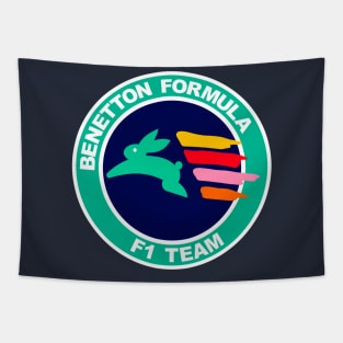 Benetton F1 Team Shield 80's Tapestry