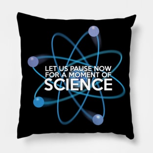 Let us Pause for a Moment of Science Pillow