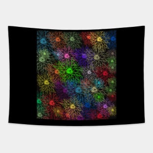 Colorful Flowers Tapestry