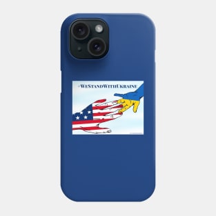 We stand with Ukraine usa Phone Case