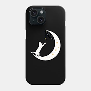 Stars Cat in Moon Phone Case