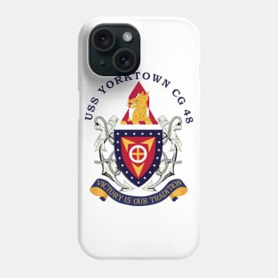 Navy - USS Yorktown (CG-48) woBakGrd Phone Case