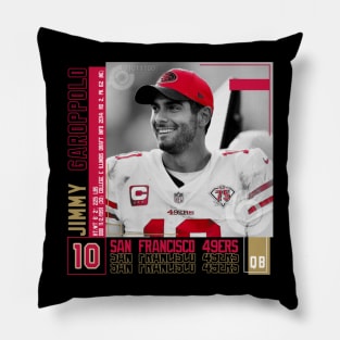 Jimmy Garoppolo Paper Poster Pillow