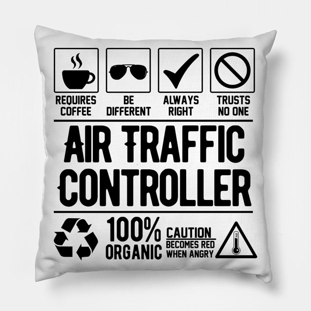 Air traffic controller Pillow by Graficof