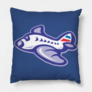 Cute Airplane T-Shirt Pillow