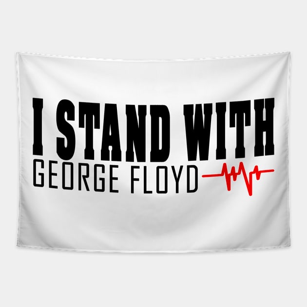 i stand with george floyd - george floyd Tapestry by BaronBoutiquesStore