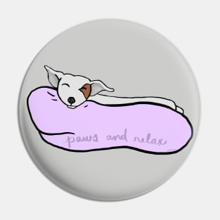 Paws and Relax Pin