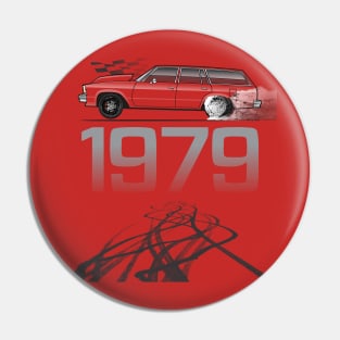 1979 multi Color Wagon Pin