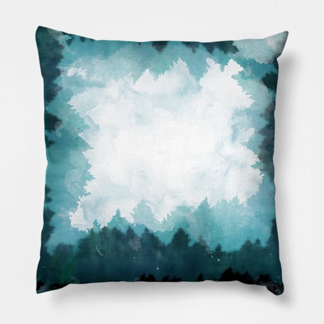 endless forest Pillow by ruifaria