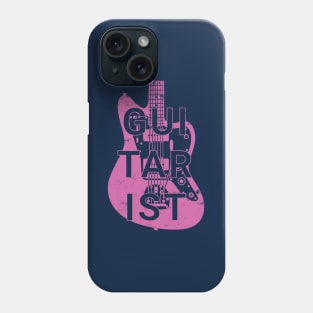 Guitarist Electric Guitar Body Pink Color Phone Case