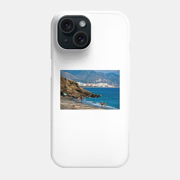 Penoncillo Beach Torrox Costa Nerja Spain Phone Case by AndyEvansPhotos