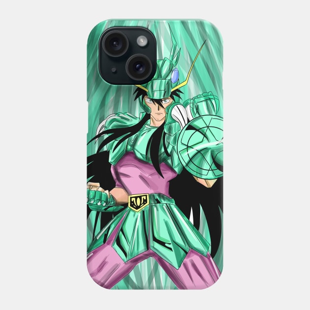 shiryu the dragon saint in shield armor Phone Case by jorge_lebeau