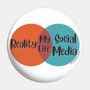 Venn Diagram: Reality vs. Social Media Pin