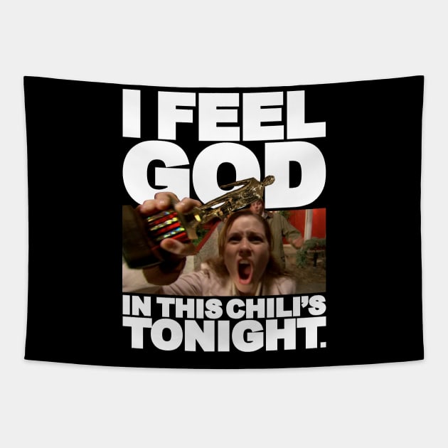 I Feel God In This Chili's Tonight - Pam Beesly Tapestry by huckblade