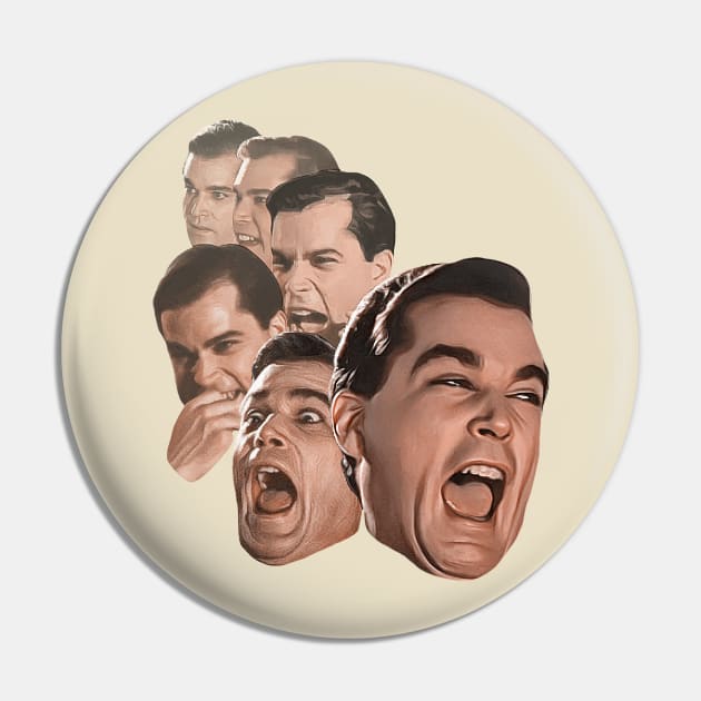 Ray Liotta as Henry Hill Laughing Goodfellas Mafia Gangster Movie Pin by darklordpug