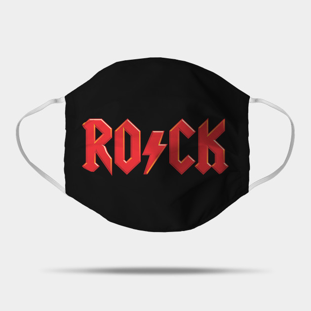 Rock Music Acdc Logo Mashup Acdc Mask Teepublic Uk