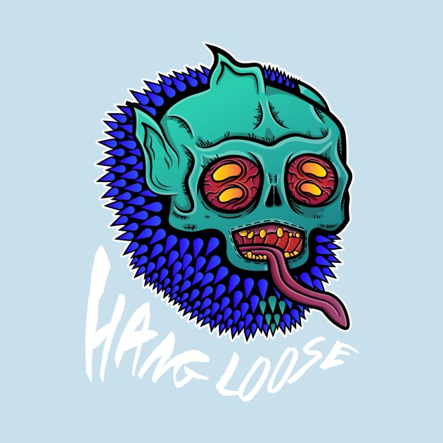 Trippy Skater Monster Hang Loose by mullian