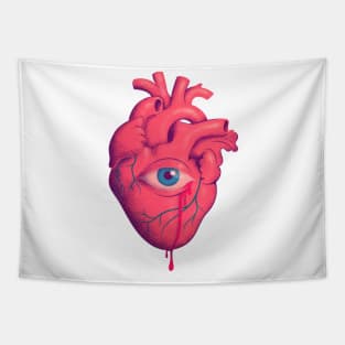 Anatomical Heart With An Eye Tapestry