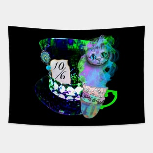 Mad Cheshire Tea Cup Tapestry