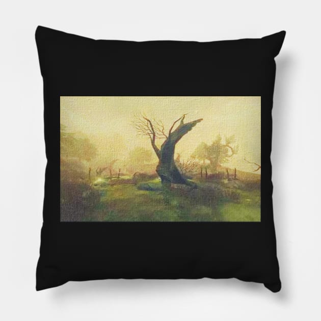 Dead tree Pillow by foxxya