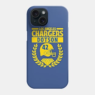 Los Angeles Chargers Dotson 42 American Football Phone Case