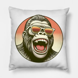 laughing gorilla Pillow