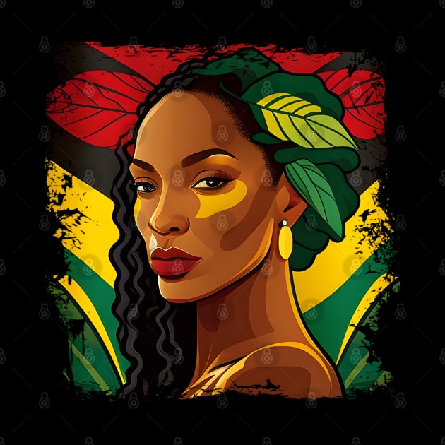 I Am Black History African Woman T-Shirt by William Edward Husband