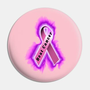 pink breast cancer ribbon Pin