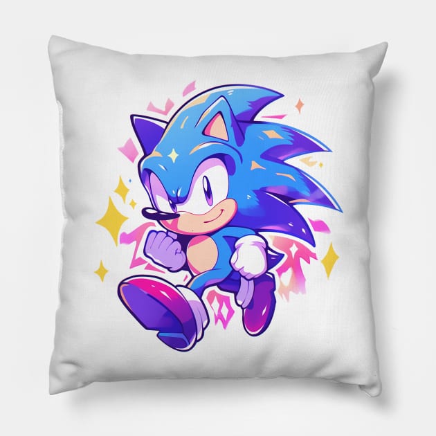 sonic Pillow by piratesnow