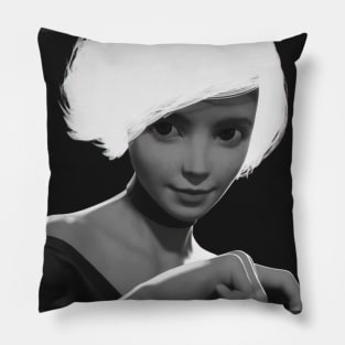 White Hair Pillow