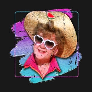 Jessica Fletcher- Retro Vintage Brush Paint T-Shirt