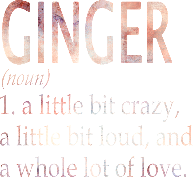 Ginger Girl Name Definition Kids T-Shirt by ThanhNga