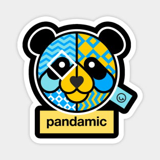 Pandamic Blue Character Magnet