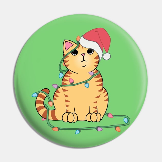 Orange Tabby Cat Christmas lights funny cat lover xmas hat Pin by xenotransplant