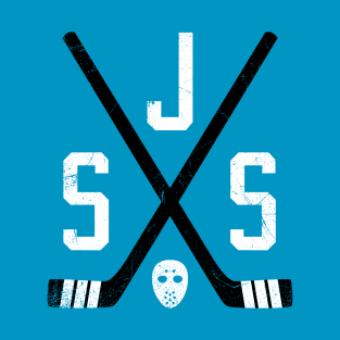 SJS Retro Sticks - Teal T-Shirt