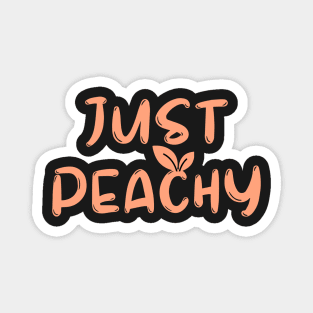 Just Peachy Retro 70s Georgia Peaches Summer Fruit Magnet