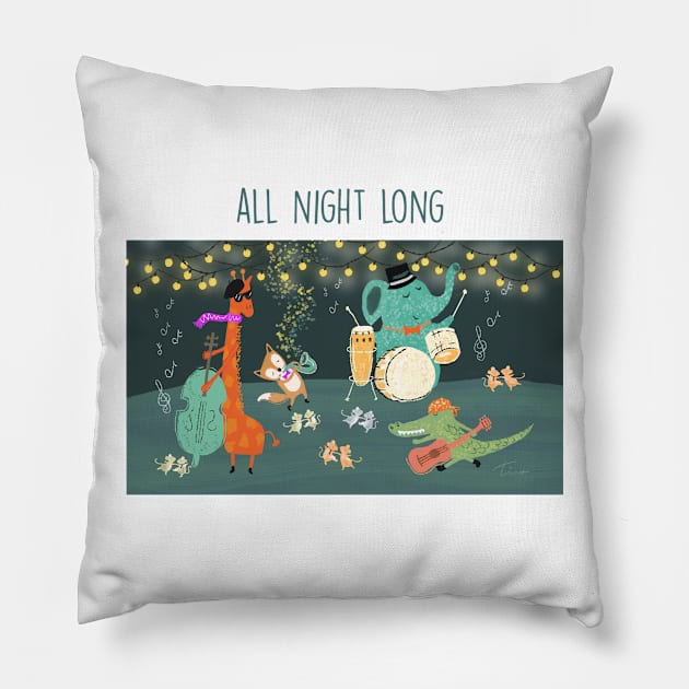 Animal band Pillow by tfinn