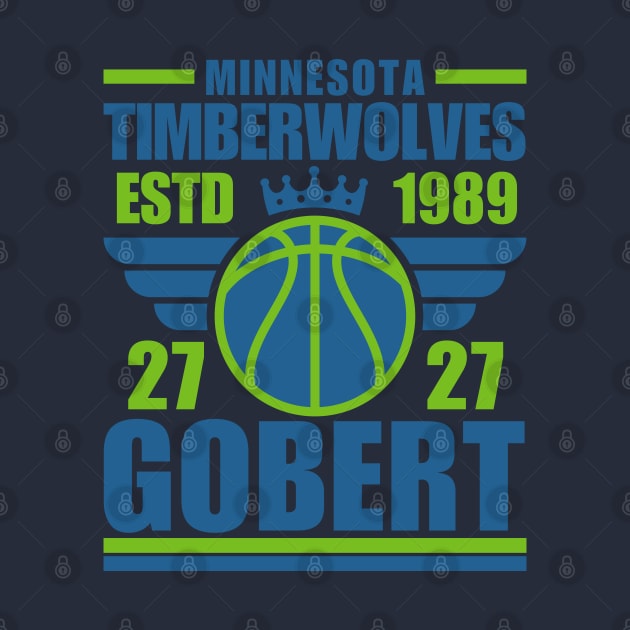 Minnesota Timberwolves Gobert 37 Basketball Retro by ArsenBills